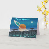 Carte Vos mots sur la science-fiction (Fleur jaune)