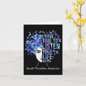 Carte Vos problèmes de vie Prévention du suicide Sensibi (Fleur jaune)