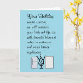 Carte Vos Vacances Un Poème D'Anniversaire Drôle (Fleur jaune)