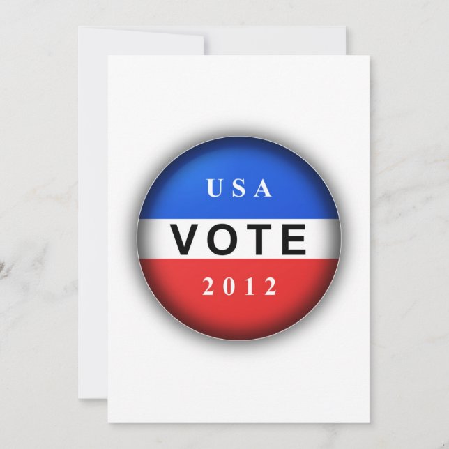 Carte Vote 2012 des États-Unis (Devant)