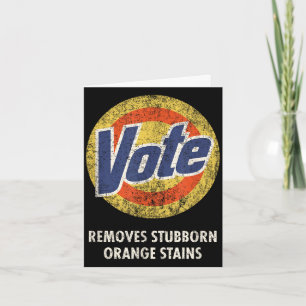 Carte Vote anti-trump lessive drôle vintage An