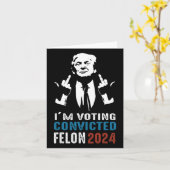 Carte Vote condamné Felon 2024 (Fleur jaune)