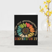 Carte Vote Like Your Granddaughter's Rights Depend On It (Fleur jaune)