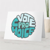 Carte Vote Pro Choix Art De Mot (Dos)
