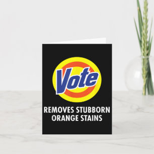 Carte Vote supprime les taches d'orange têtu drôle Anti-