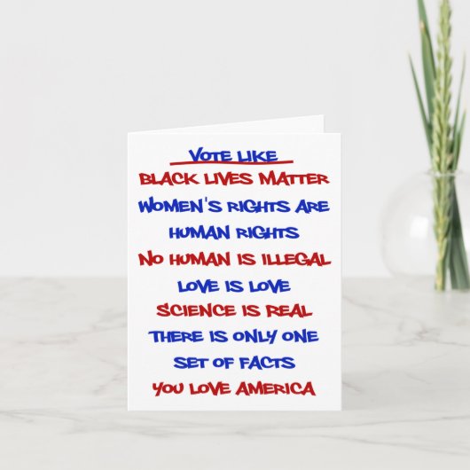 Carte Voter comme Sticker (Devant)