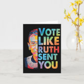 Carte Votez Comme Ruth Vous A Envoyé Sticker (Fleur jaune)