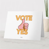 Carte Votez oui (Dos)