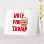 Carte Votez pour Trump (Fleur jaune)