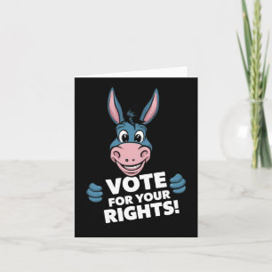 Carte Votez Pour Vos Droits ! Autocollant