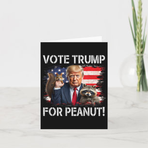 Carte Votez Trump Pour L'Arachide L'Écureuil 2