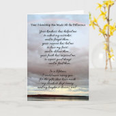 Carte Votre amitié... (Fleur jaune)