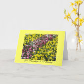 Carte Votre Amitié Est Une Bénédiction (Fleur jaune)