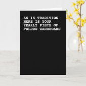 Carte Votre anniversaire annuel ou Humour de Noël (Fleur jaune)