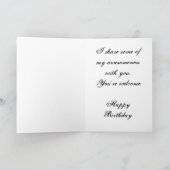 Carte Votre anniversaire, En l'honneur de (Intérieur)