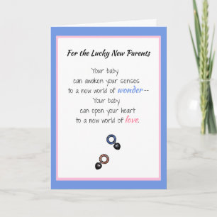 Carte Votre bébé peut ouvrir votre coeur...Nouveau bébé