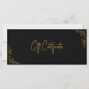 Carte Votre certificat cadeau d'entreprise personnalisé