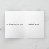 Carte votre chèvre (Intérieur)