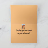 Carte Votre chien retriever doré pour les vœux de retrai (Intérieur)