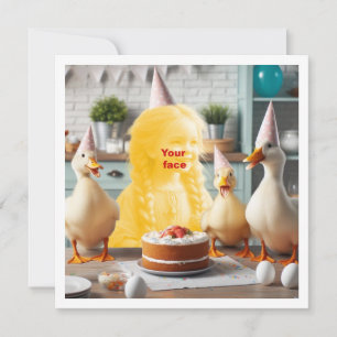 Carte Votre enfant avec des canards, anniversaire de can