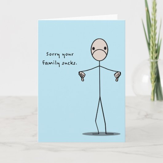 Carte Votre famille suce (Devant)