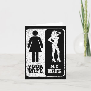 Carte Votre Femme Ma Femme Mariage Mari Groom Fiance M.