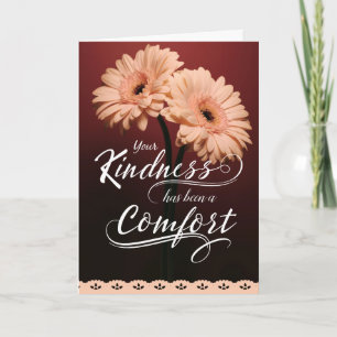 Carte Votre gentillesse a été un réconfort, sympathie, m