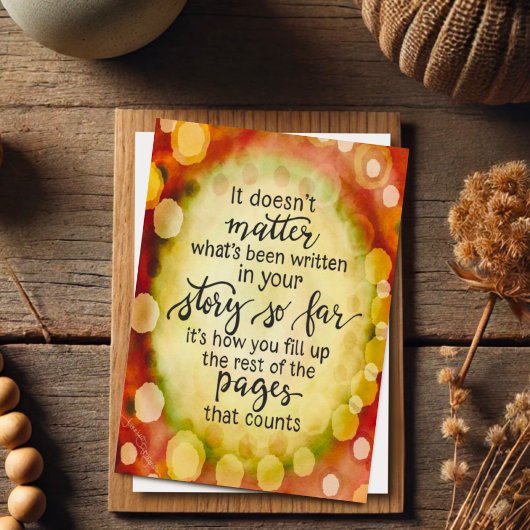 Carte Votre histoire Citation Plutôt Abstraite Graduatio