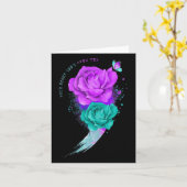 Carte Votre histoire n'est pas encore terminée Semicolon (Fleur jaune)