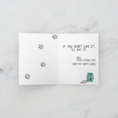 Carte Votre joyeux anniversaire du chat Personnalisé (Intérieur)