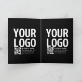 Carte Votre logo avec code QR et texte modifiables (Intérieur)