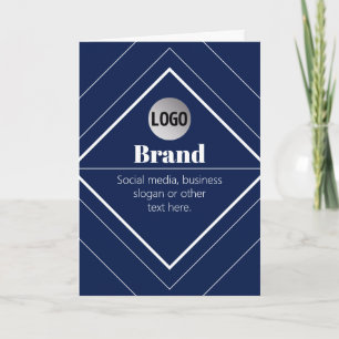 Carte Votre logo et design moderne personnalisable   Ble
