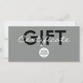 Carte Votre logo - Point - Fond BLANC certificat (Devant)