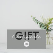 Carte Votre logo - Point - Fond BLANC certificat (Debout devant)