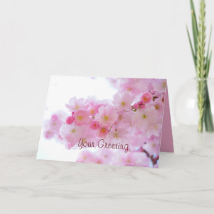 Carte Votre message dans cette salutation de fleurs de c