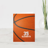 Carte votre message personnalisé accueil simple basket-b (Devant)