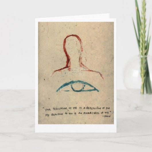 Carte Votre perception de moi est un reflet de vous. (Devant)