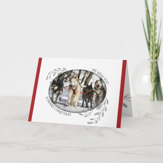 Carte VOTRE PHOTO Noël Foliage et Berries (Devant)