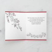 Carte VOTRE PHOTO Noël Foliage et Berries (Intérieur)