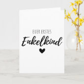 Carte Votre premier petit-enfant (Fleur jaune)