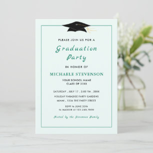 Carte Votre propre design Couleurs Polices Graduation In