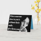 Carte Votre salutation de sourire (Fleur jaune)