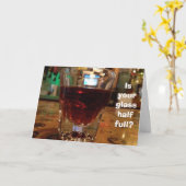 CARTE VOTRE VERRE MIXTE 1/2 ANNIVERSAIRE DE L'AMI COMPLE (Fleur jaune)