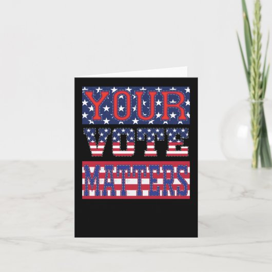 Carte Votre Vote S - Sticker Usa (Devant)