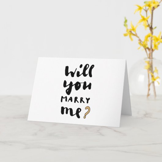 Carte Voulez-vous m'épouser (Fleur jaune)