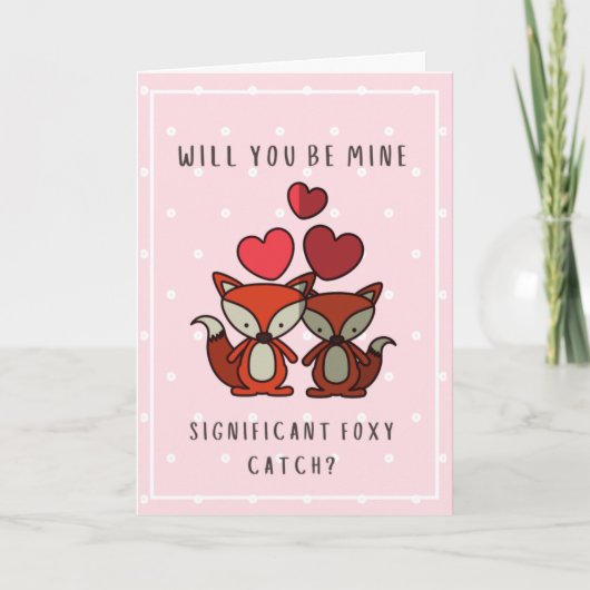 Carte Voulez-vous mon Foxy Catch significatif - Fox Love (Devant)