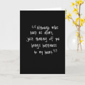 CARTE **VOUS AIMER ET VOUS MANQUER** À "NOËL (Fleur jaune)