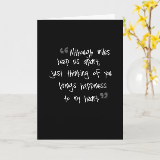 CARTE **VOUS AIMER ET VOUS MANQUER** À "NOËL (Fleur jaune)