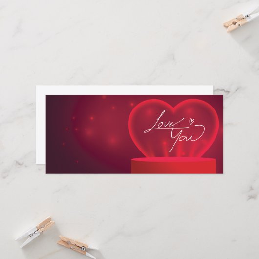 Carte Vous aimez (Devant/Arrière en situation)