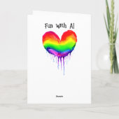 Carte Vous aimez avec tout mon coeur | LGBTQIA+ (Dos)